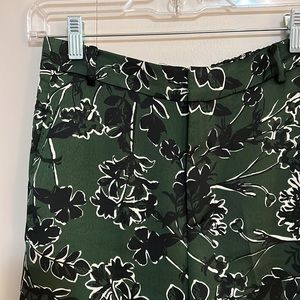 Mango wide leg floral satin trousers